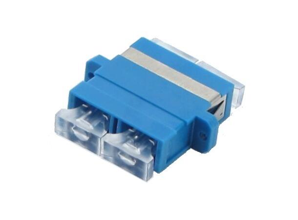 Adapter SM SC-DPX Blue With flange, metall clip, Zr. sleeve 